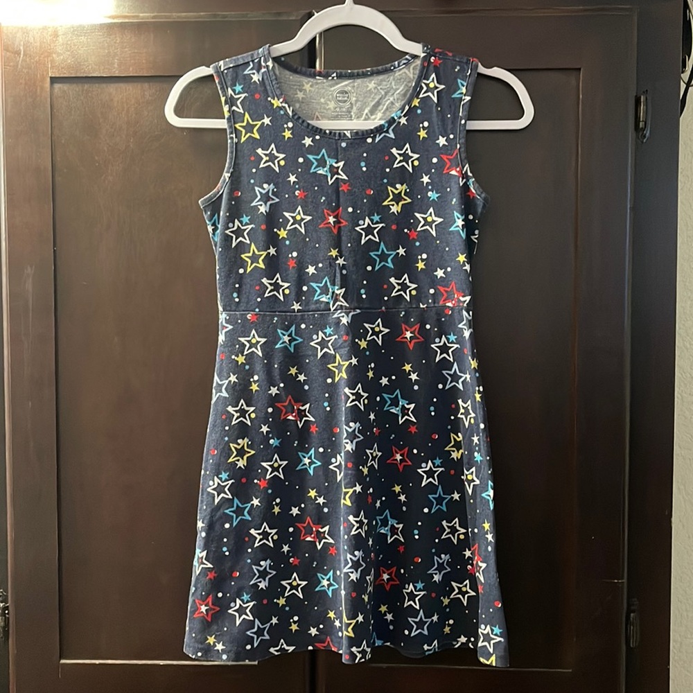 Kids blue with stars dress.